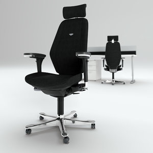 3d model kinnarps ask chair work