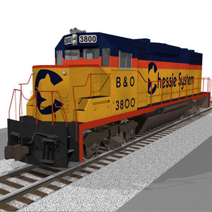 train engine 3d c4d