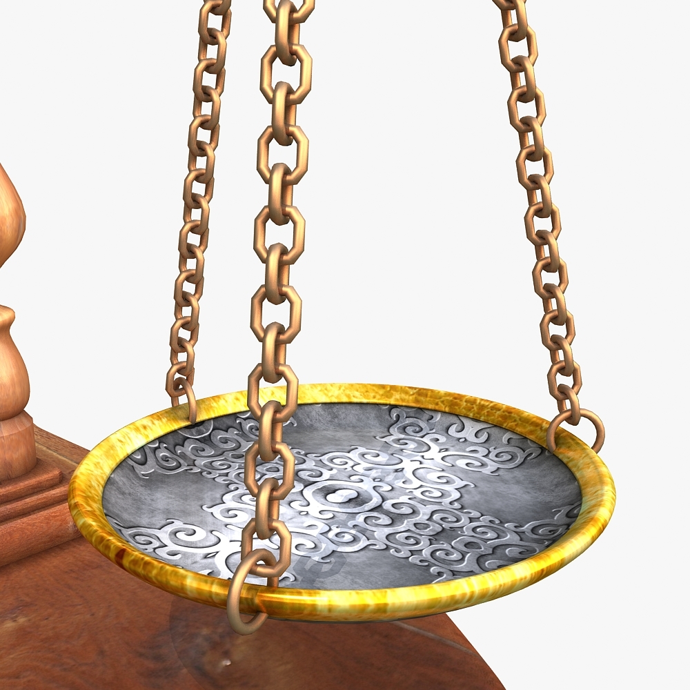 scale justice 3d model