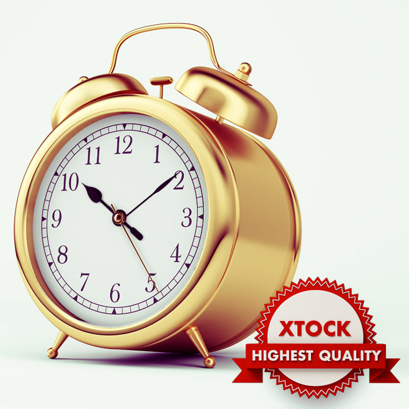 gold alarm clock max