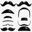3d model mustache hipster