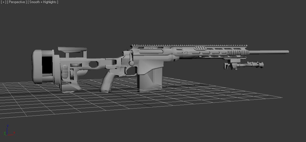 3d Model Msr Remington Rem