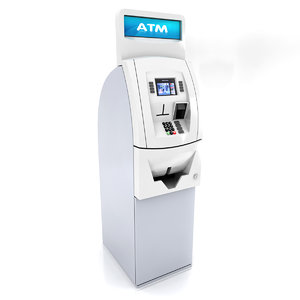 3d model atm cash machine