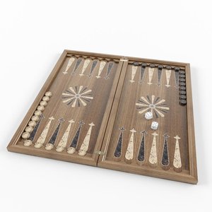 3d model backgammon