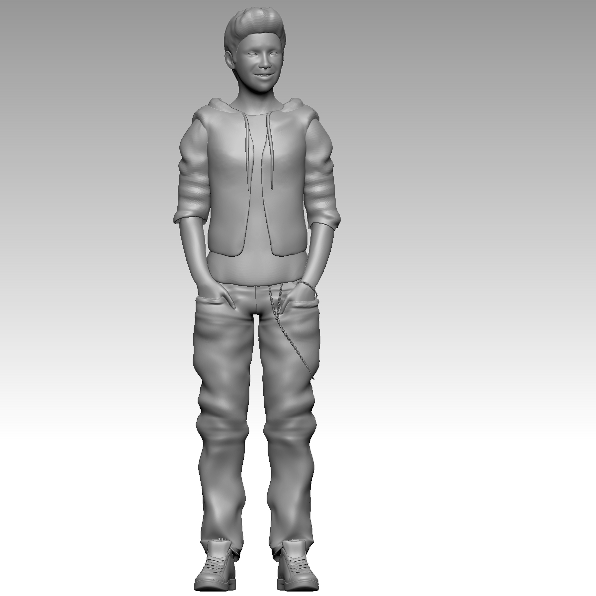 justin bieber 3d obj