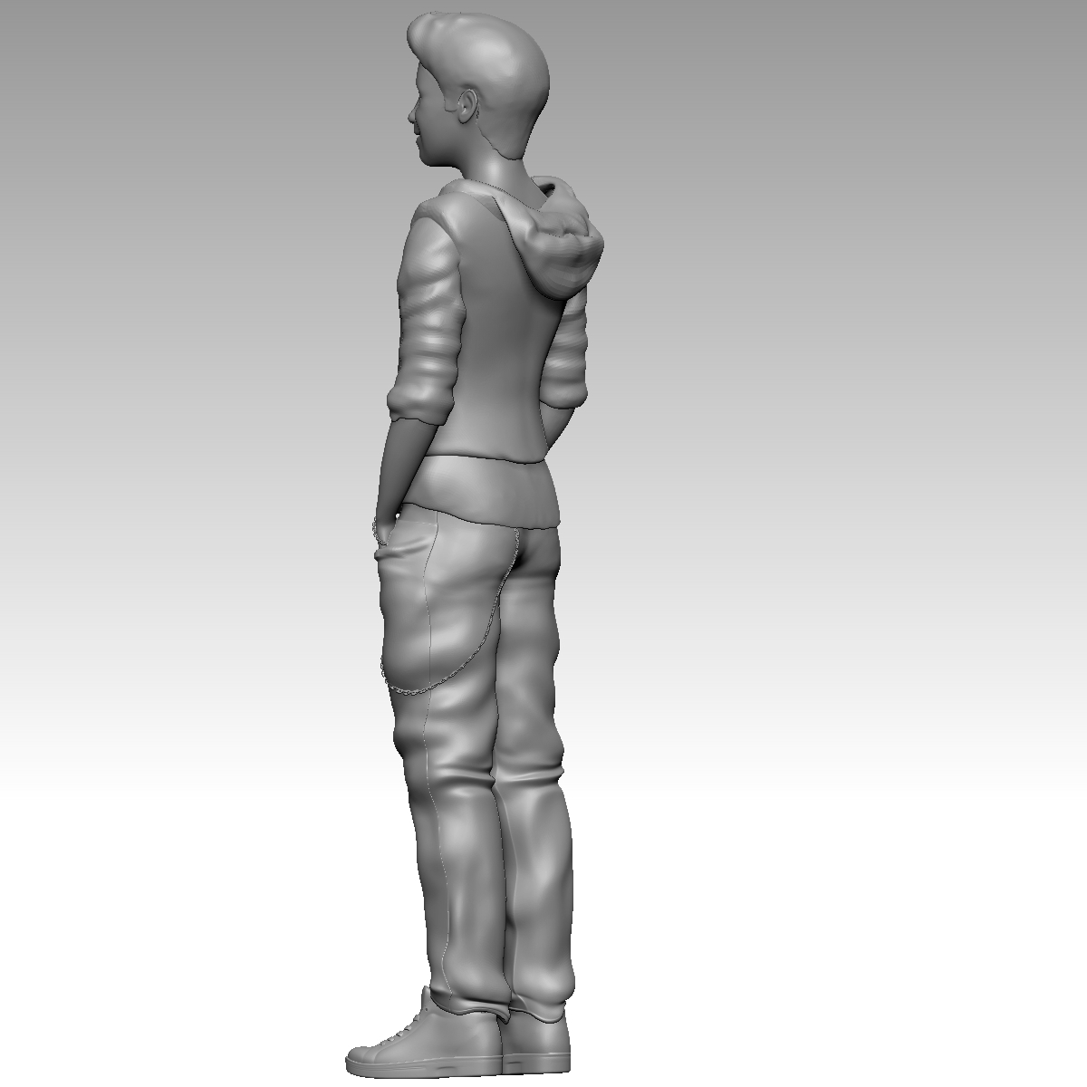 justin bieber 3d obj