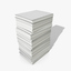 3d stack papers model
