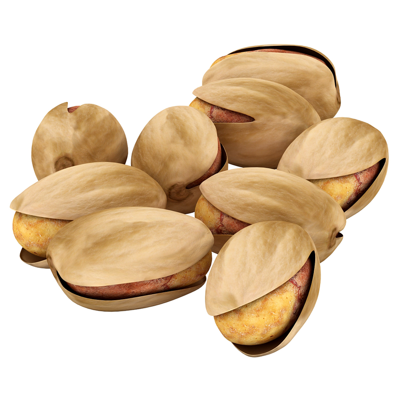 pistachio nut modeled 3d model