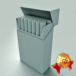 3d blank pack cigarettes