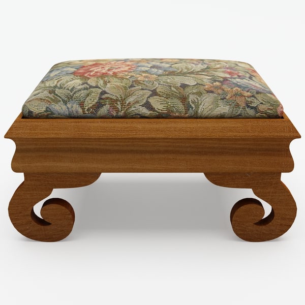 3d foot stool design model