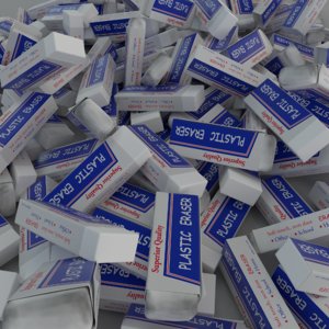 3d erasers rubber
