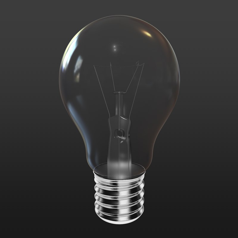 3d model lightbulb bulb