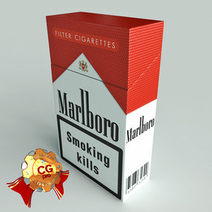 3ds max pack marlboro cigarettes