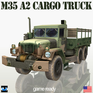 military truck m35 a2 3d model