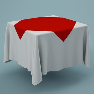 3d cloth tablecloth table