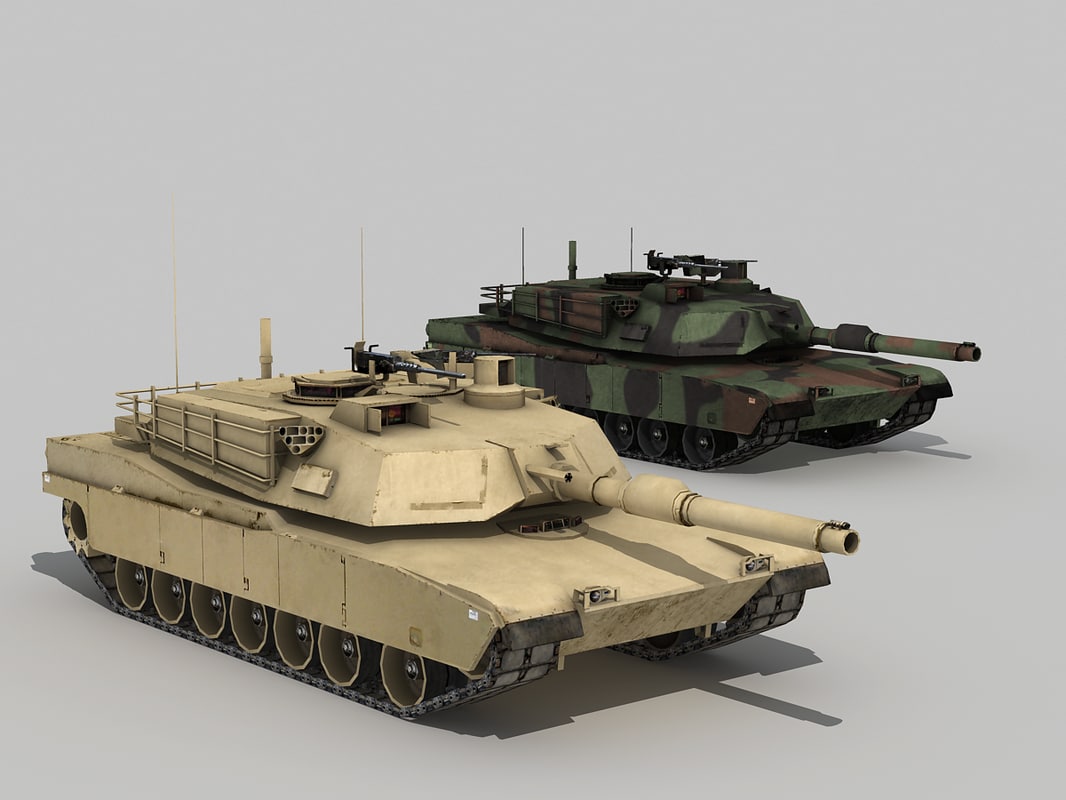 m1a1 abrams tank 3d model