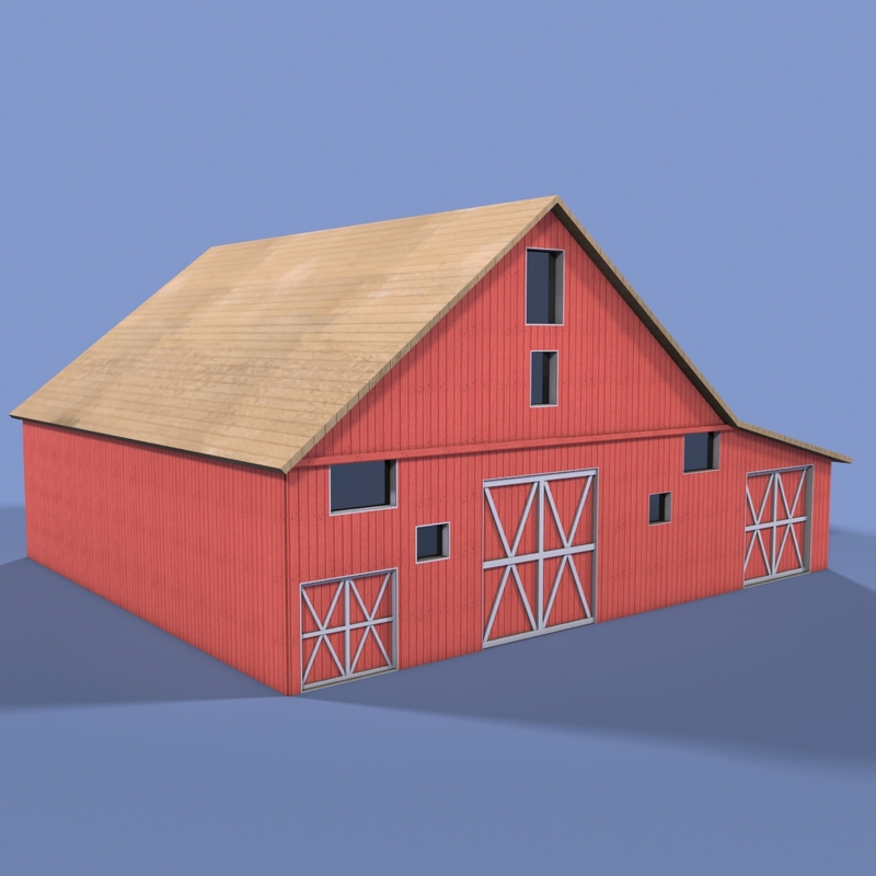 3d model farm house