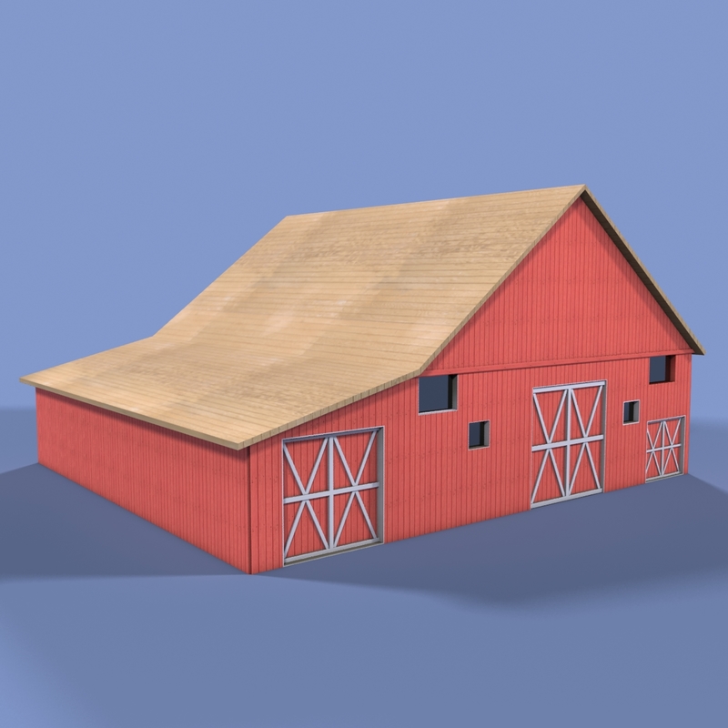 3d model farm house