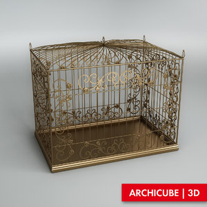 bird cage birdcage 3d max