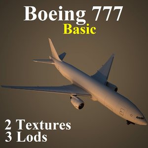boeing 777 basic 3d model