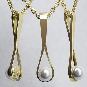 pearl pendant 3d model