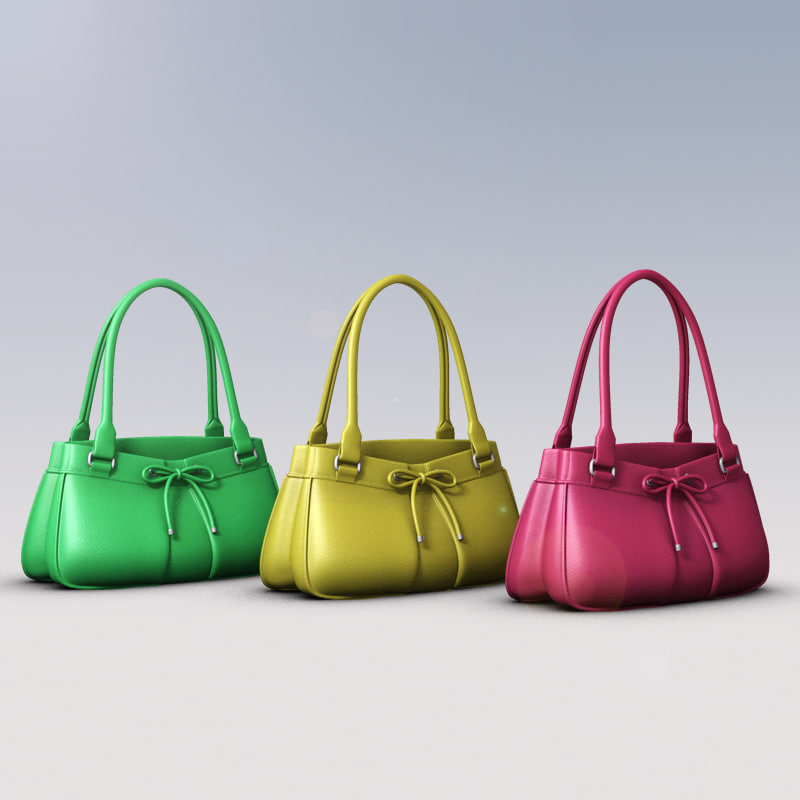ladies hand bag 3d model