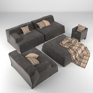3d model lounge furniture