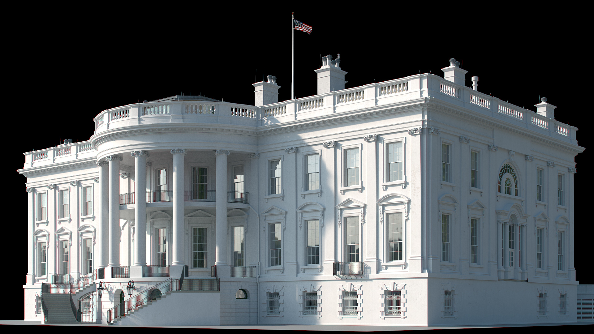 white house 3d model