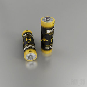 3d model batteries