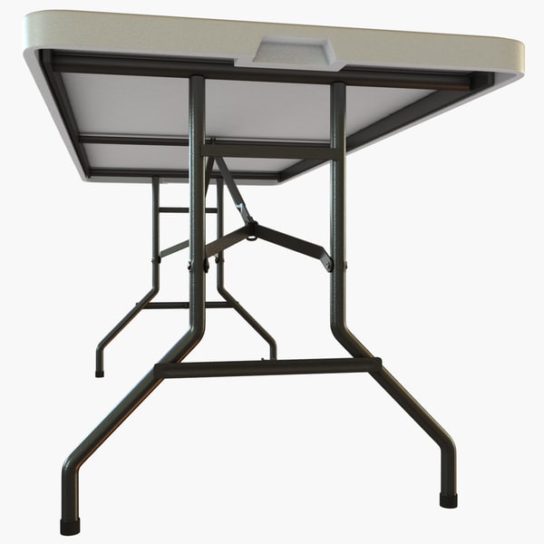 3d center folding table model