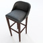 3d leather bar stool
