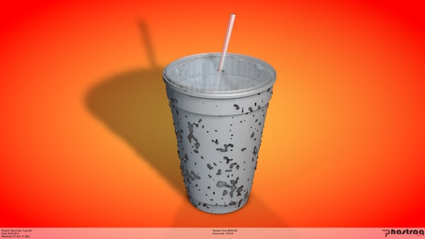 styrofoam cup 3d model