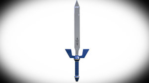 master sword legend zelda 3d model