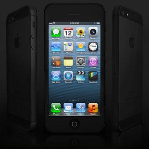 3d apple iphone 5 phone