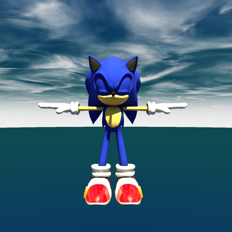 Free sonic 3d model