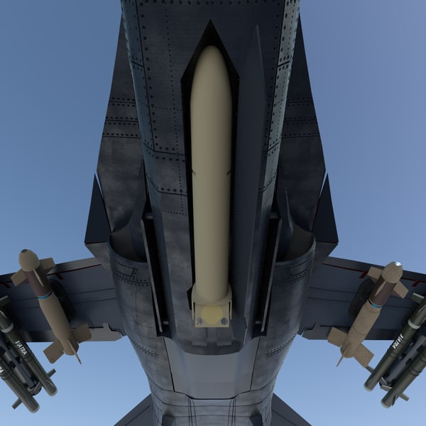 3d model f-111 bomber plane