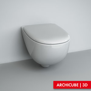 3d toilet model