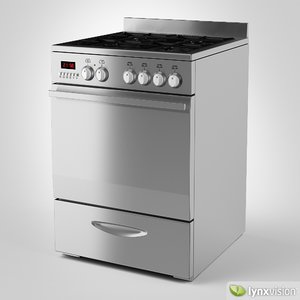 euromaid gas stove 3d model