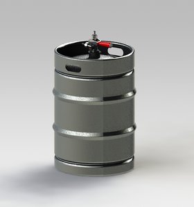 assembly beer kegs 3d model