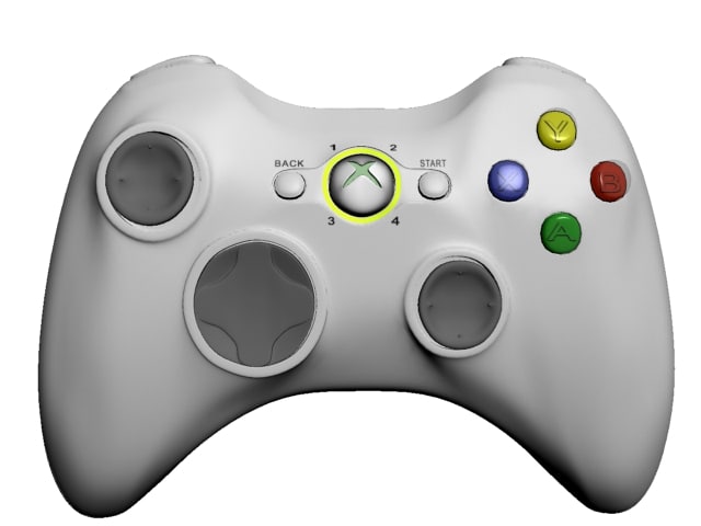 Xbox 360コントローラー3dモデル Turbosquid