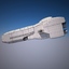 3d scifi jet spaceship model