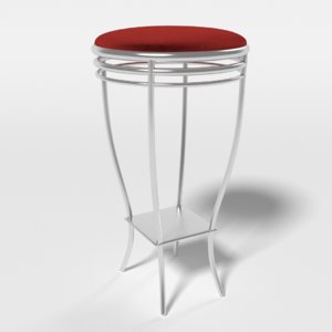 modern stool 3d model