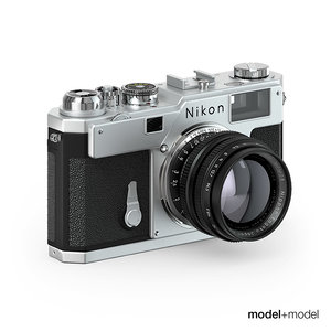 nikon s3 film camera 3d model