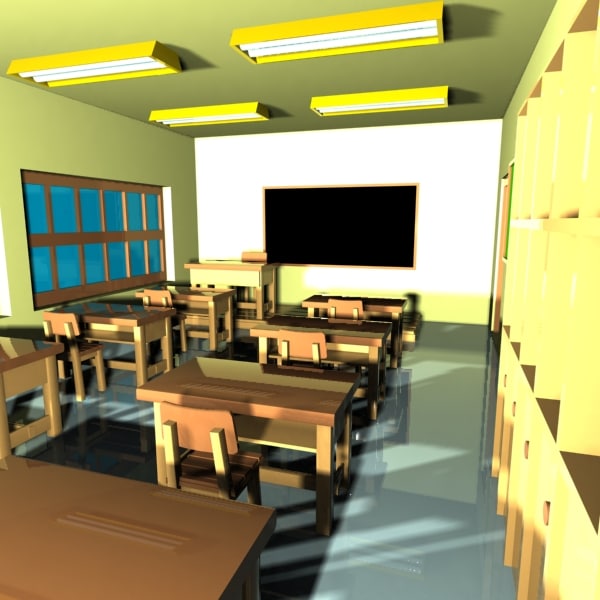cartoon classroom interior 1