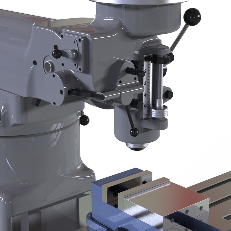 3d bridgeport milling machine