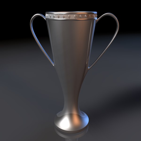 free trophy cup flower vase 3d model