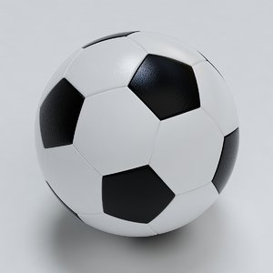 photo realistic soccer ball 3d max