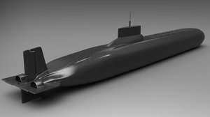 3d typhoon submarine akula