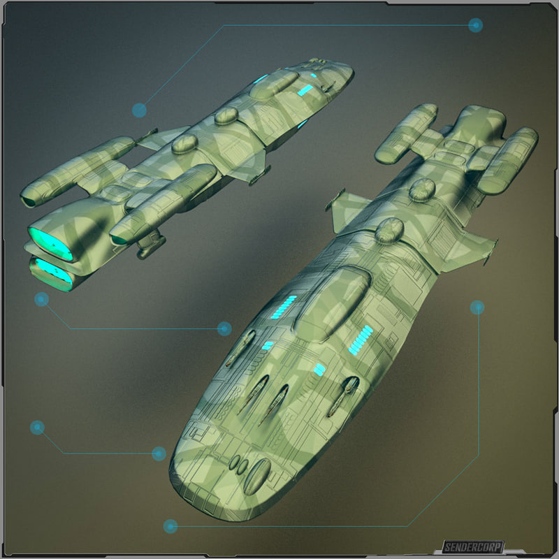 blender military cargo ship