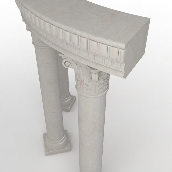 3d stone column